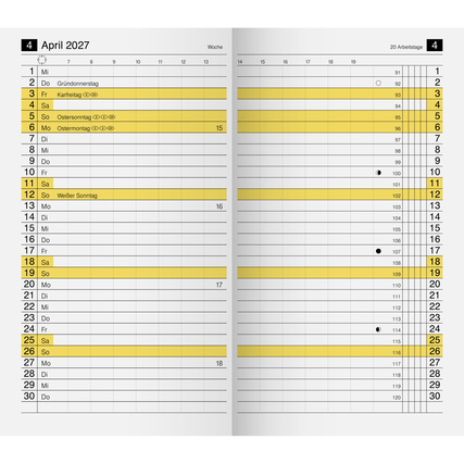 rido/idé Einlage Kalender M-Planer Produktbild pa_produktabbildung_1 XL