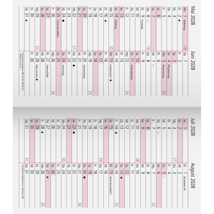 rido/idé Einlage Kalender TM 17/contacter 2027 Produktbild pa_produktabbildung_2 XL