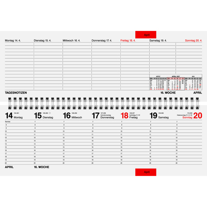 rido/idé Querkalender septant grau Produktbild pa_produktabbildung_2 XL