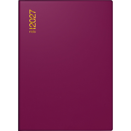 rido/idé Taschenkalender perfect/Technik I 2027 Kunststoff bordeaux Produktbild pa_produktabbildung_1 XL