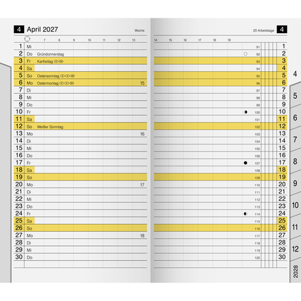 rido/idé Einlage Kalender M-planer 2027 Produktbild pa_produktabbildung_1 XL