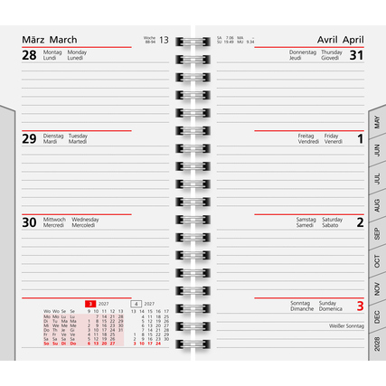 rido/idé Einlage Kalender 2027 Produktbild pa_produktabbildung_1 XL