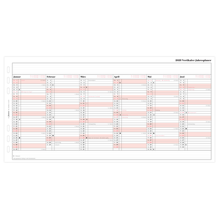 FILOFAX Einlage Kalender exklusiv Professional DIN A5 2028 Produktbild pa_produktabbildung_1 XL