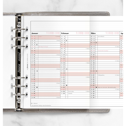 FILOFAX Einlage Kalender exklusiv Professional DIN A5 2028 Produktbild pa_anwendungsbeispiel_1 XL