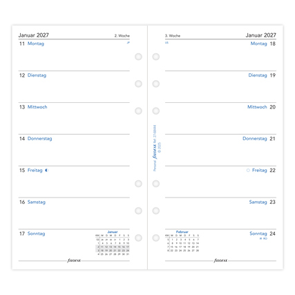 FILOFAX Einlage Kalender exklusiv Personal 2027 Produktbild pa_produktabbildung_2 XL