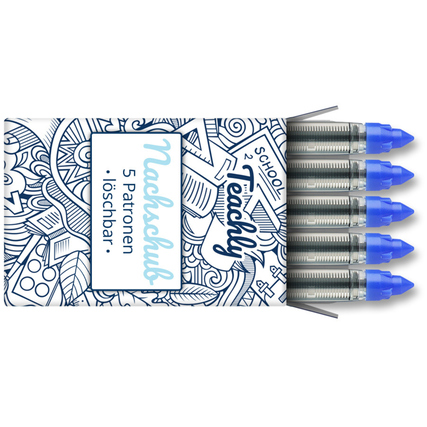 Teachly Nachfüllpatrone Tintenroller Nachschub löschbar blau Produktbild pa_produktabbildung_1 XL