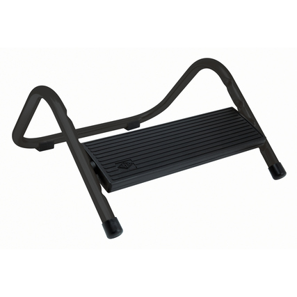 WEDO® Fußstütze Trittboy 34,5 x 16,5 x 33,5 cm (B x H x T) Stahlrohr, vernickelt/Kunststoff schwarz