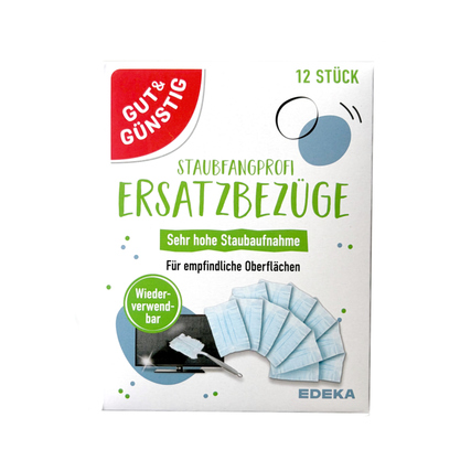 GUT & GÜNSTIG Staubtücher Staubfang Profi Mikrofaser blau 12 St./Pack.