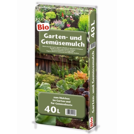 Floragard Mulch Garten- und Gemüsebeet 40 l/Pack.