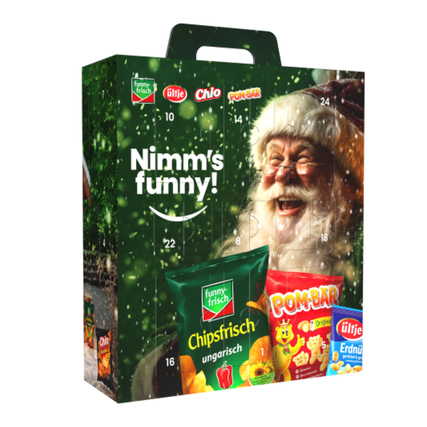 funny-frisch Adventskalender Nimm's funny! 38,9 x 45,1 x 14,1 cm (B x H x T) 784g