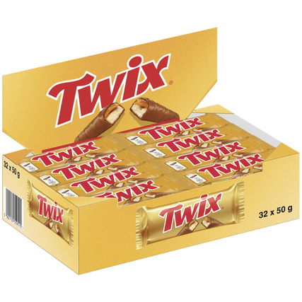 TWIX® Schokoriegel 32 x 50 g/Pack.