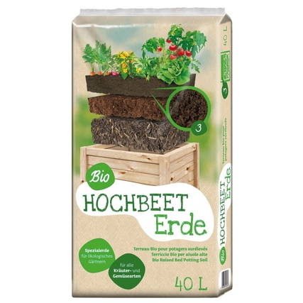 Floragard Gartenerde Hochbeete 40 l/Pack.