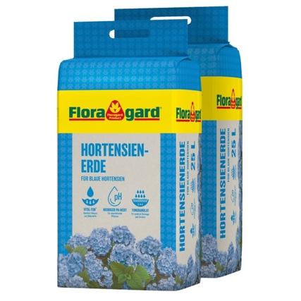 Floragard Gartenerde blaue Hortensien 2 x 25 l/Pack.