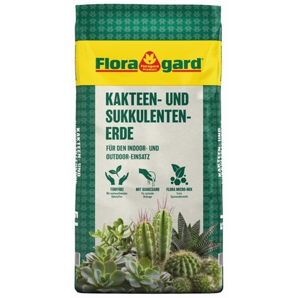 Floragard Blumenerde Kakteen, Sukkulenten 5 l/Pack.