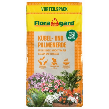 Floragard Blumenerde Palm- und Kübelpfanzen 50 l/Pack.