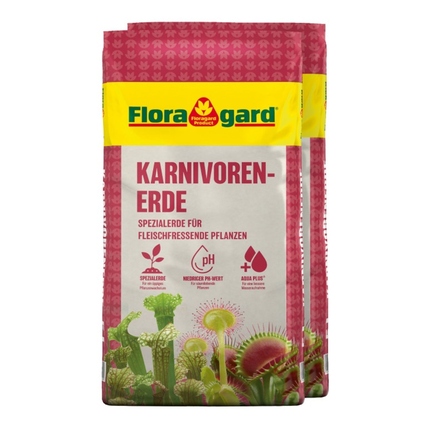 Floragard Blumenerde Fleischfressende Pflanzen 2 x 5 l/Pack.