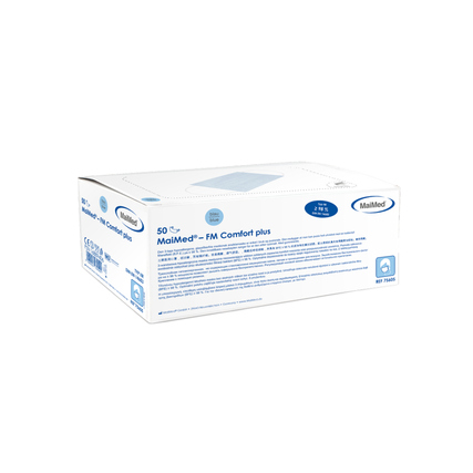 Maimed Mundschutz FM Comfort Plus Einweg EN 14683 Vlies latexfrei blau 50 St./Pack.