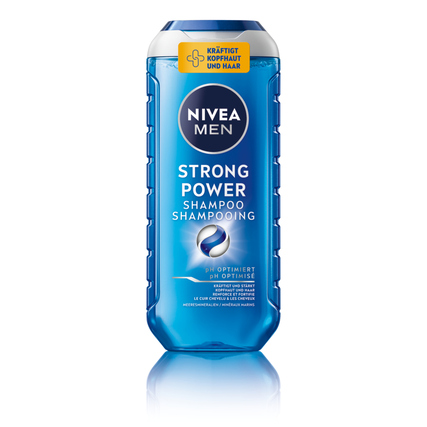 NIVEA MEN Shampoo Strong Power Flasche Kunststoff 0,25l