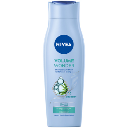 NIVEA Shampoo Volume Wonder Flasche Kunststoff, 96 % recycelt 0,25l