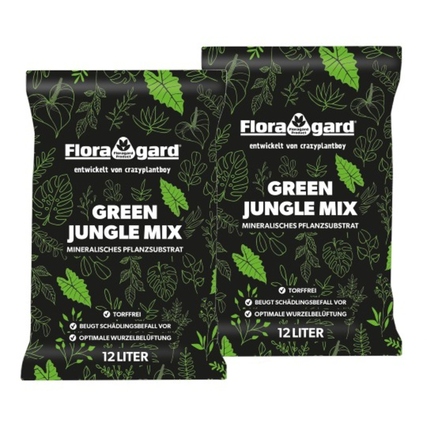 Floragard Pflanzensubstrat Green Jungle Mix 2 x 12 l/Pack.