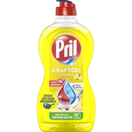 Pril Geschirrspülmittel Kraftgel Zitrone pH-Wert: 7-8 Kunststoff 0,45l