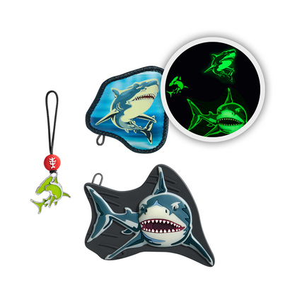 Step by Step Ranzen Accessoire Magic Mags Glow Shark Dexter Produktbild pa_produktabbildung_2 XL