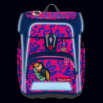 Step by Step Schulranzen CLOUD NEON Tropical Bird Polly Produktbild pa_produktabbildung_3 XL