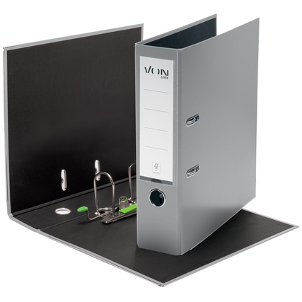 VON Ordner DIN A4 80 mm grau Produktbild pa_produktabbildung_1 XL