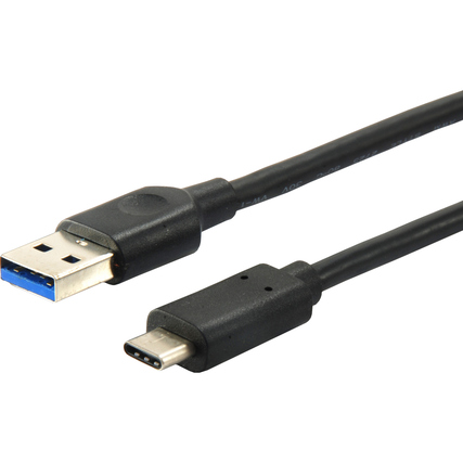 equip USB-Kabel USB 3.2 Gen 1 USB-C-Stecker/USB-A-Stecker schwarz 2 m Produktbild pa_produktabbildung_1 XL