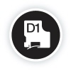 DYMO® Schriftbandkassette D1 12 mm x 3 m (B x L) weiß schwarz Produktbild pi_pikto_2 pi