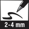 edding Fugenmarker 8200 geruchsarme Tinte auf Wasserbasis, xylol- und toluolfrei weiß Produktbild pi_pikto_2 pi