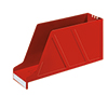Leitz Stehsammler 9,7 x 15,6 x 33,6 cm (B x H x T) rot Produktbild pa_produktabbildung_1 S