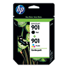 HP Tintenpatrone 901XL+901 schwarz, cyan/magenta/gelb A007299R