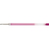 Pinkfarbener Gelminenstift mit transparente Hülle und abgerundeter Spitze.