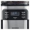 Bedienfeld einer Kaffeemaschine mit Digitalanzeige und Tasten zur Einstellung von Funktionen.