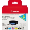 Canon Tintenpatrone PGI-550PGBK/CLI-551 C/M/Y/BK/GY schwarz, cyan, magenta, gelb, grau