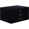 S.O.H.O. Schubladenbox exklusiv 3 Schubladen schwarz Produktbild pa_produktabbildung_1 S
