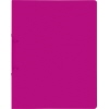 Pink transluzentes Ringbuch mit 35 mm Rückenbreite in geschlossener Ansicht.