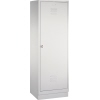 C+P Kleiderspind Classic mit Sockel 2 Abteile lichtgrau A010413T