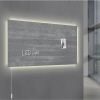 SIGEL Glasboard Artverum LED 91 x 46 x 1,8 cm (B x H x T) design Sichtbeton Produktbild pa_ohnedeko_1 S