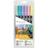 Tombow Pinselstift ABT Dual Pastel Colors 6 St./Pack.
