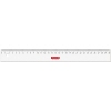 Transparentes Lineal mit Aufhängeloch und Messskala bis 30 cm.