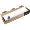 Weißes Whiteboardfolie-Rolle in der Verpackung mit Montagezubehör.