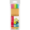STABILO® Fineliner point 88® Neon 6 St./Pack. A011439E