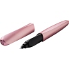 Tintenroller in rosa mit abnehmbarem Deckel und ergonomischer Form.