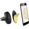 Kfz-Halterung mit magnetischem Clip, Smartphone und Montagezubehör für Lüftungsschlitze.