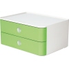 HAN Schubladenbox ALLISON SMART-BOX snow white lime green Produktbild pa_produktabbildung_1 S