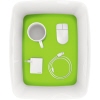Leitz Aufbewahrungsbox MyBox® 31,8 x 19,8 x 38,5 cm (B x H x T) weiß/grün Produktbild pa_ohnedeko_1 S