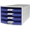 HAN Schubladenbox IMPULS offen lichtgrau blau Produktbild pa_produktabbildung_1 S