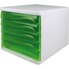 helit Schubladenbox the wave weiß grün transparent Produktbild pa_produktabbildung_1 S